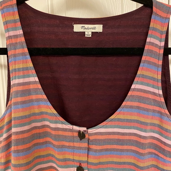 Madewell Rainbow Stripe Dress - Picture 3 of 5